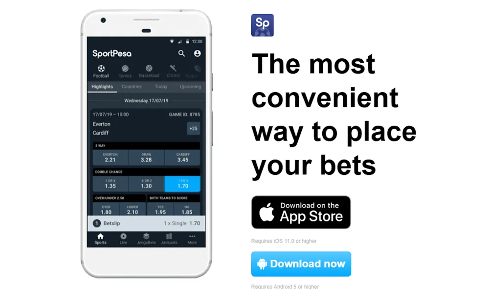 Sportpesa Mobile App Screenshot